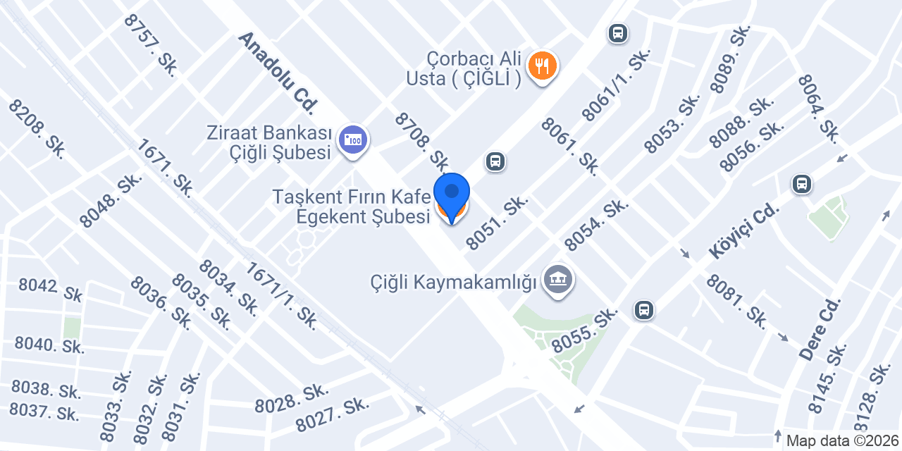 Taşkent Fırın Kafe Egekent Şubesi konumu