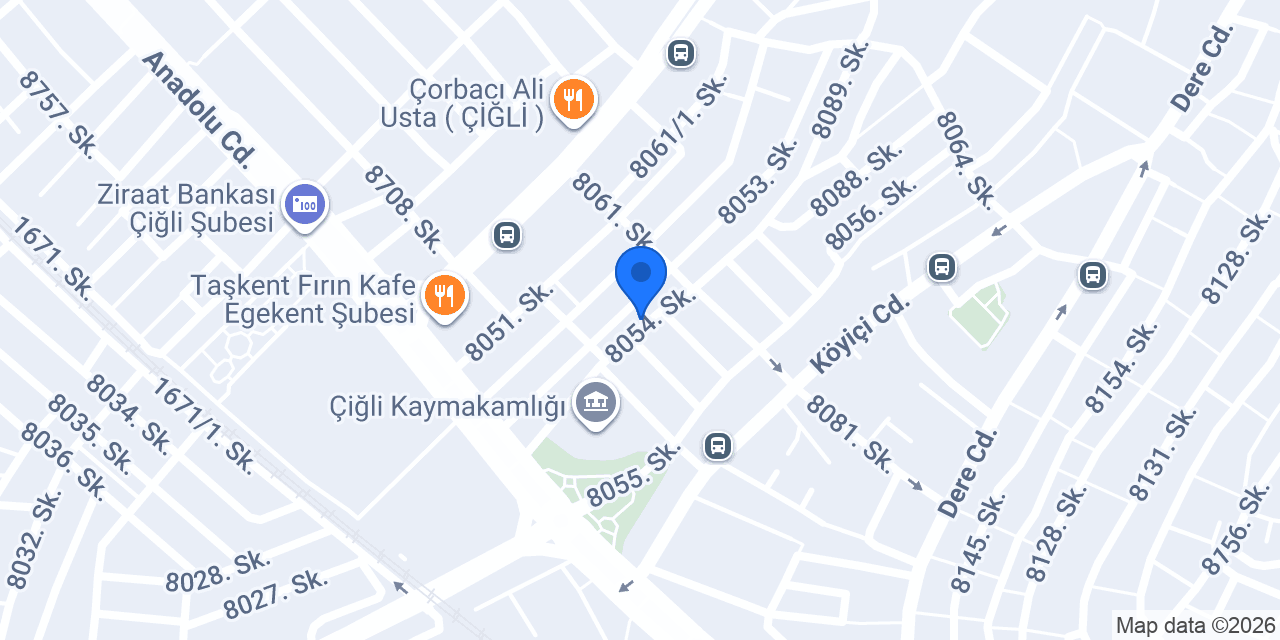 Çiğlim Yufka Kadayıf konumu