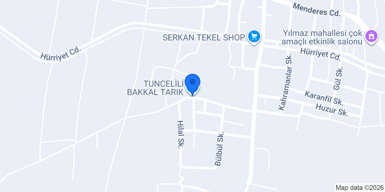 TUNCELİLİ BAKKAL TARIK konumu
