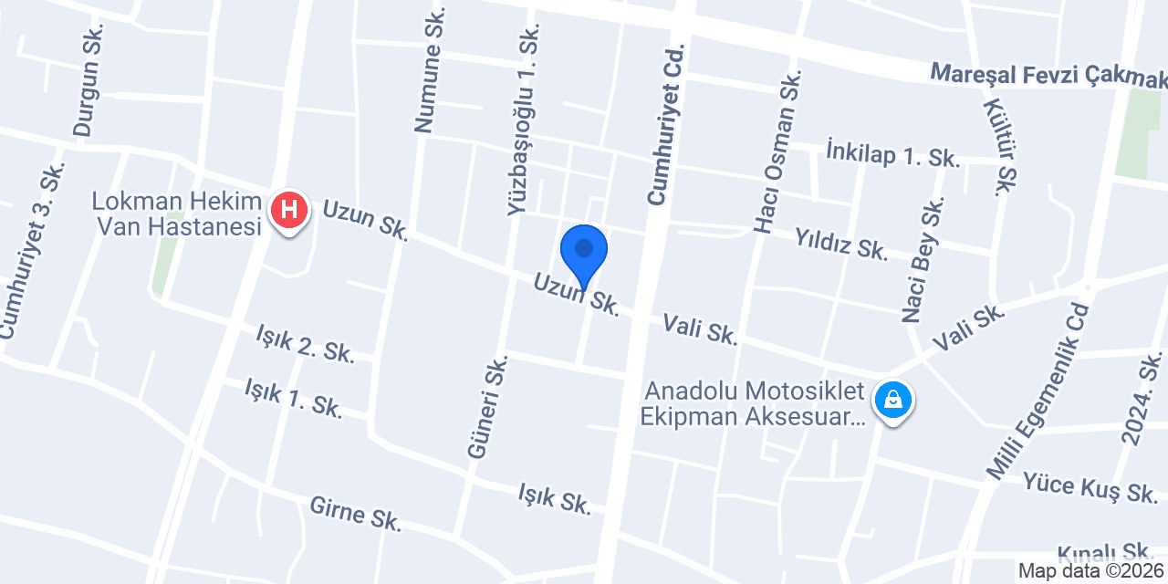 Van Apartı - beta Hostel - pansiyon konumu