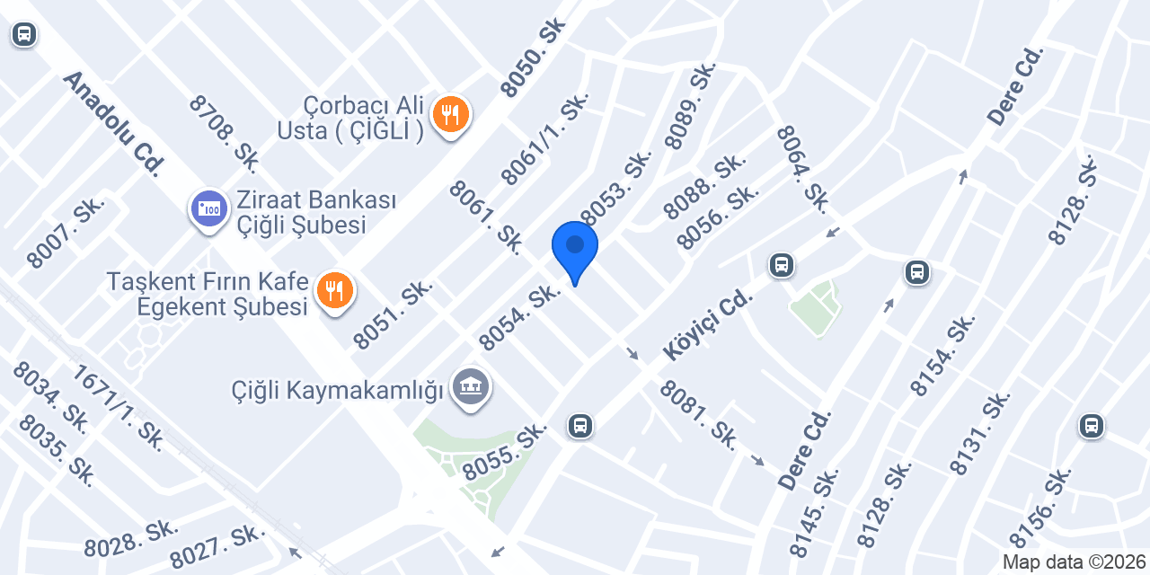 Çiğli Erkan Çiçekçilik konumu