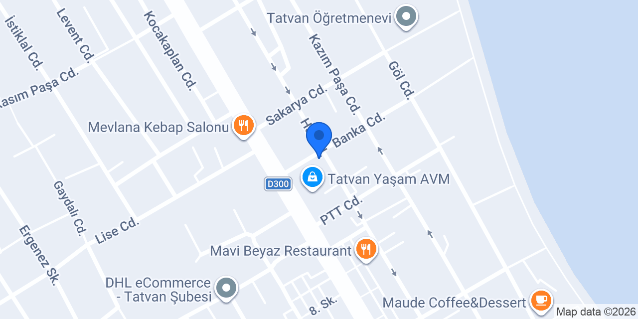 King Pizza Tatvan konumu