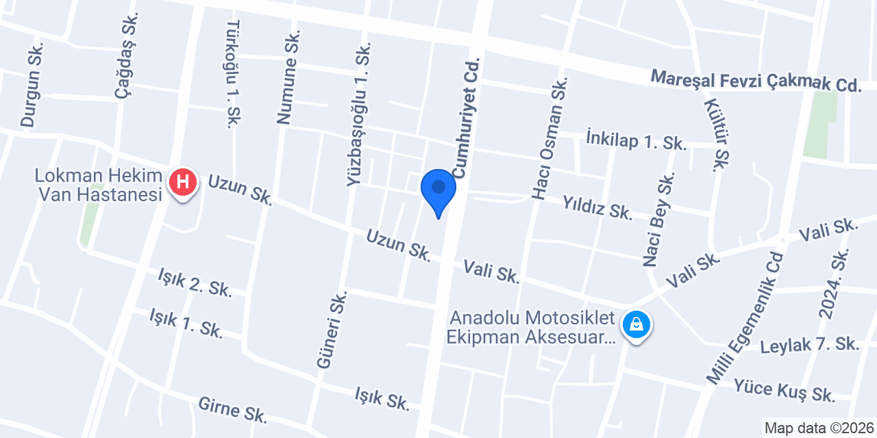 Van Özge Temizlik konumu
