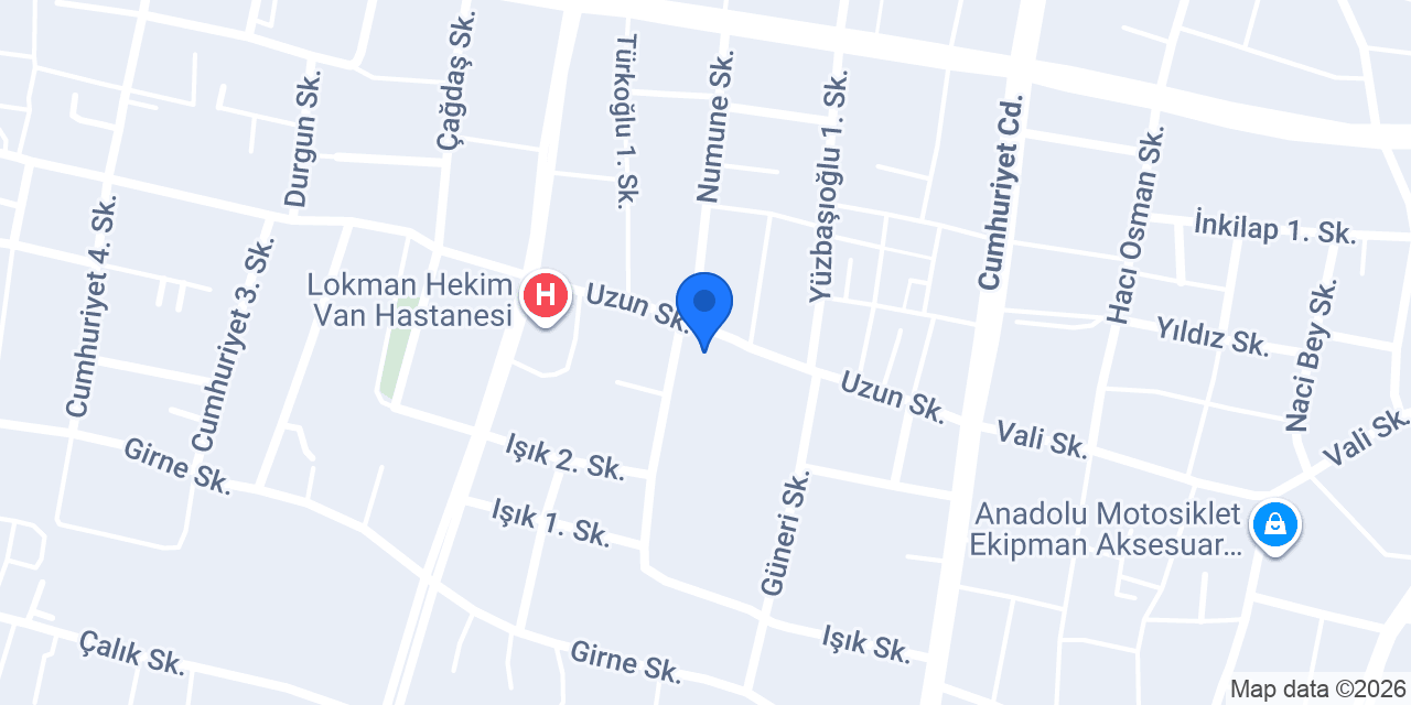 VAN Genç Kitapevi konumu
