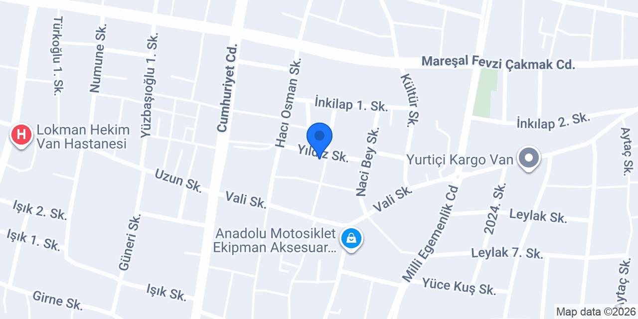 Van demir erkek kuaförü konumu