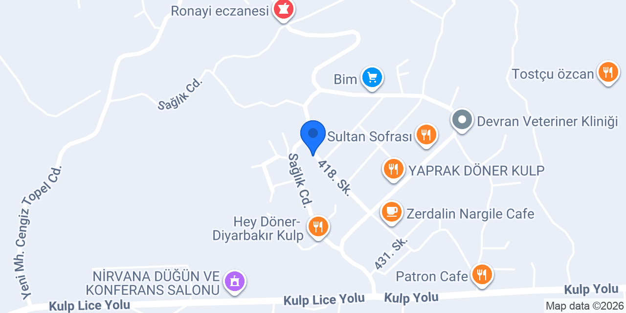 KAHVE BAHANE CAFE konumu