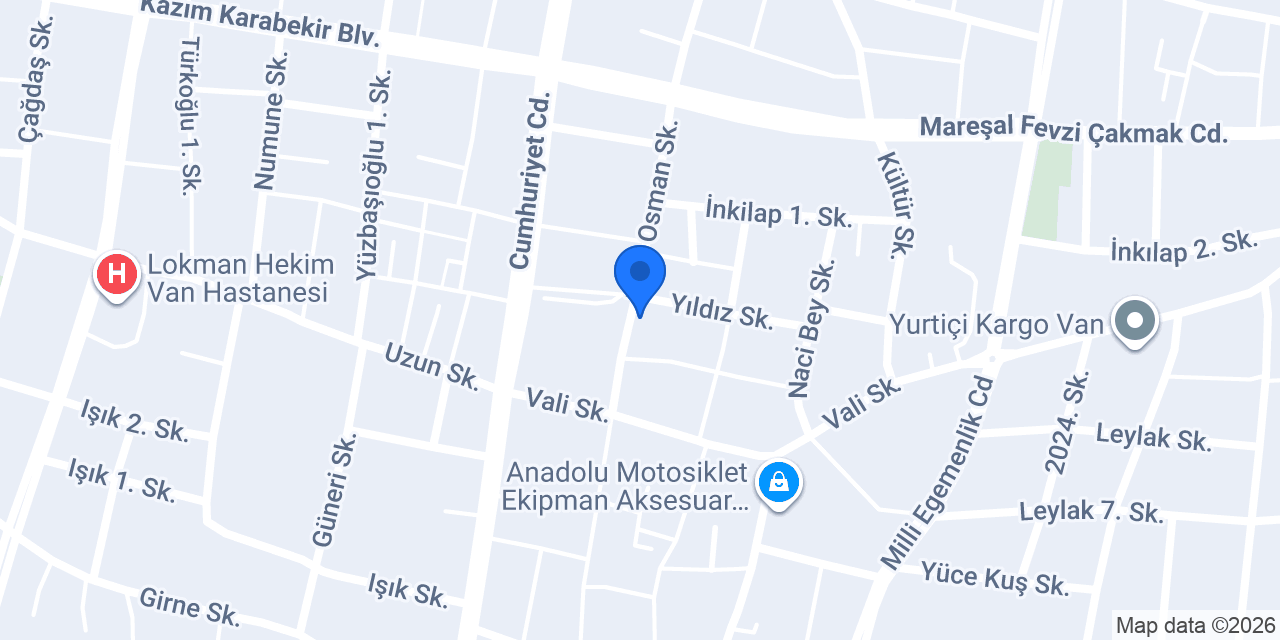 Pizza Atölyesi konumu