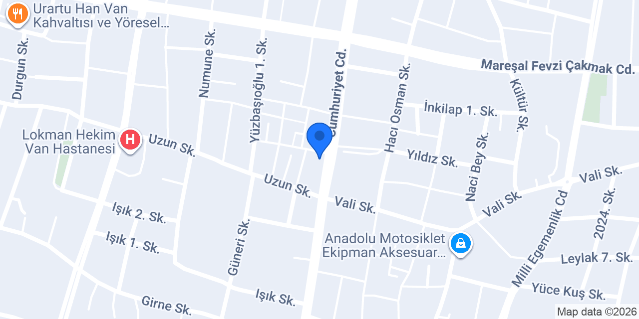 Provitamin Van Şubesi konumu