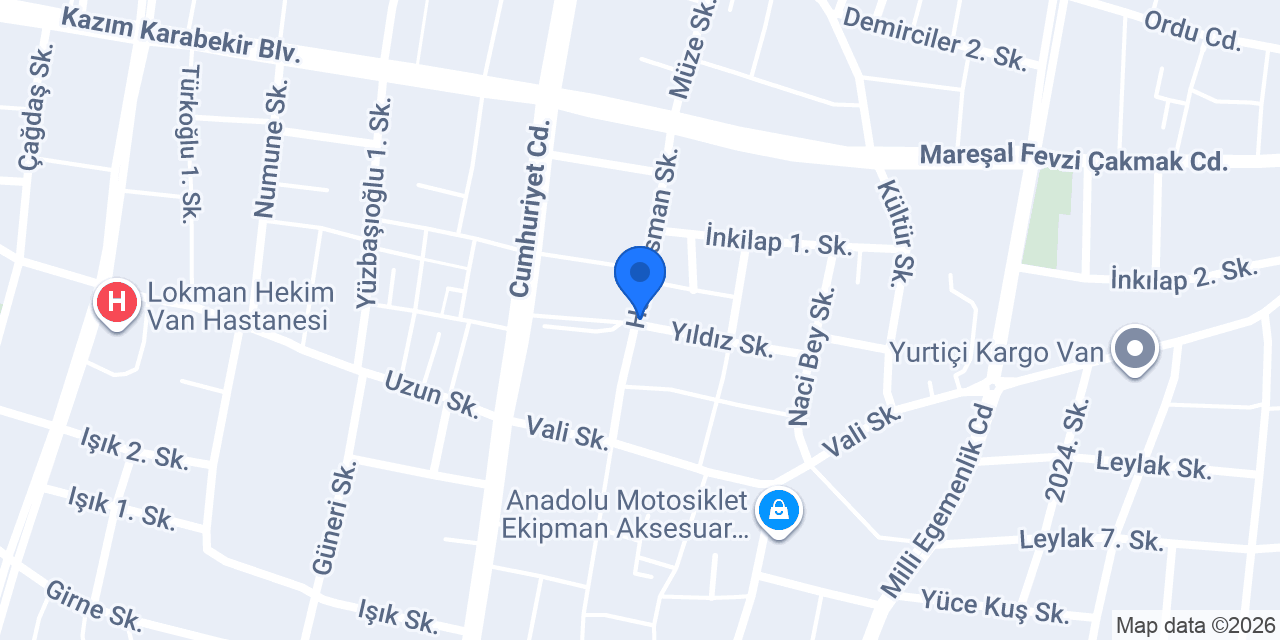 ALMİRA CAR RENTAL SERVİCES VAN konumu
