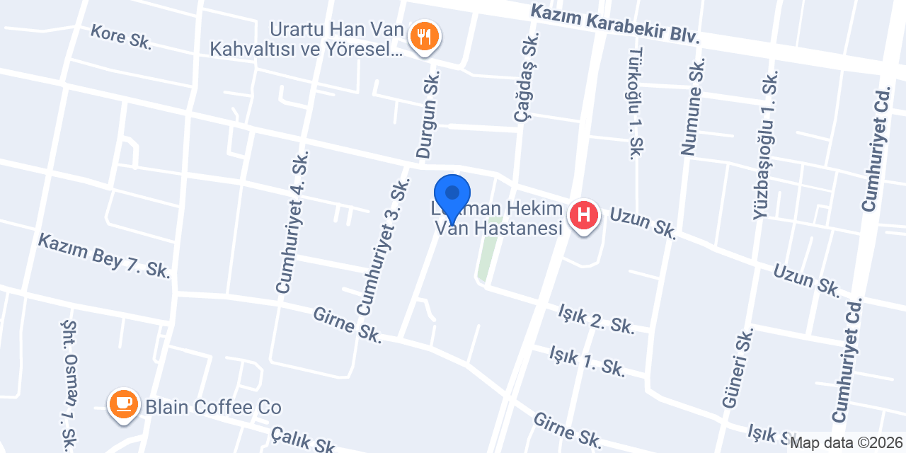Van Montessori Anaokulu konumu