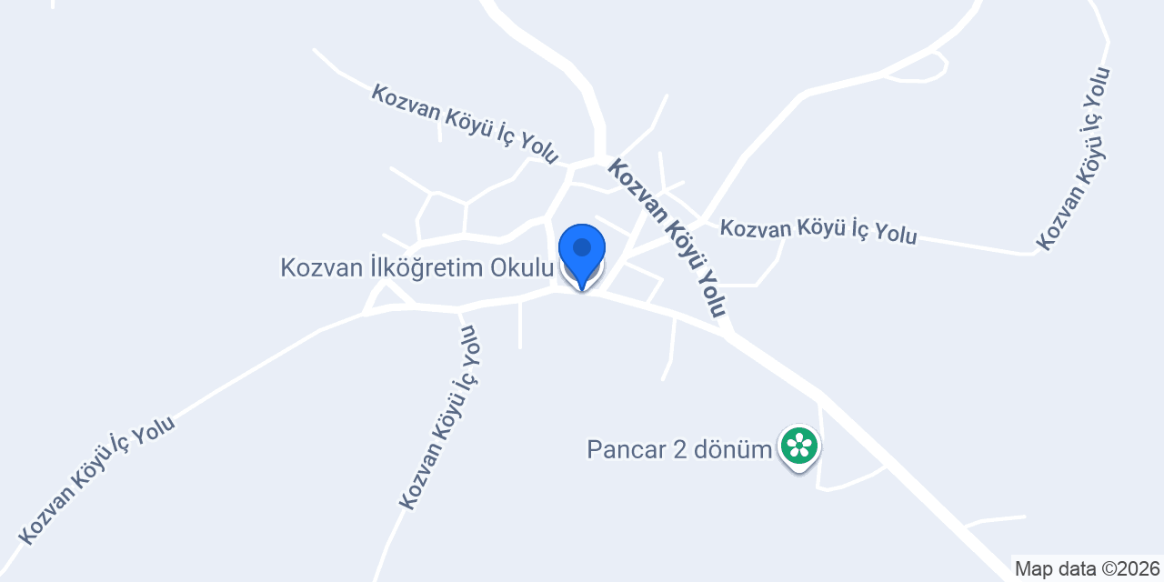 Kozvan İlköğretim Okulu konumu