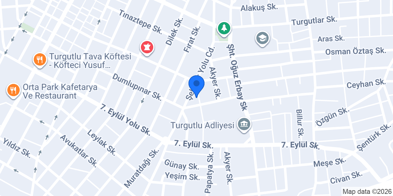Melfeet Turgutlu konumu