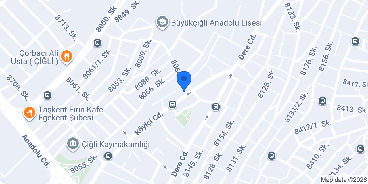 Anadolu caddesi konumu