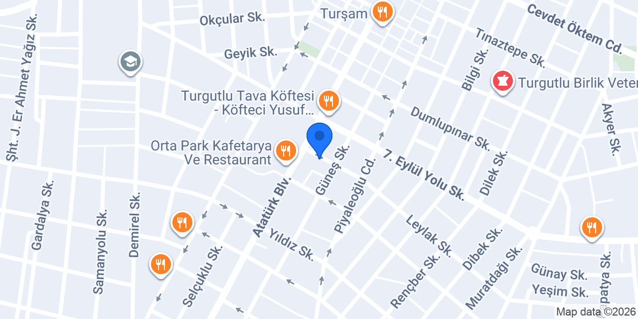 Erol Optik / TURGUTLU konumu