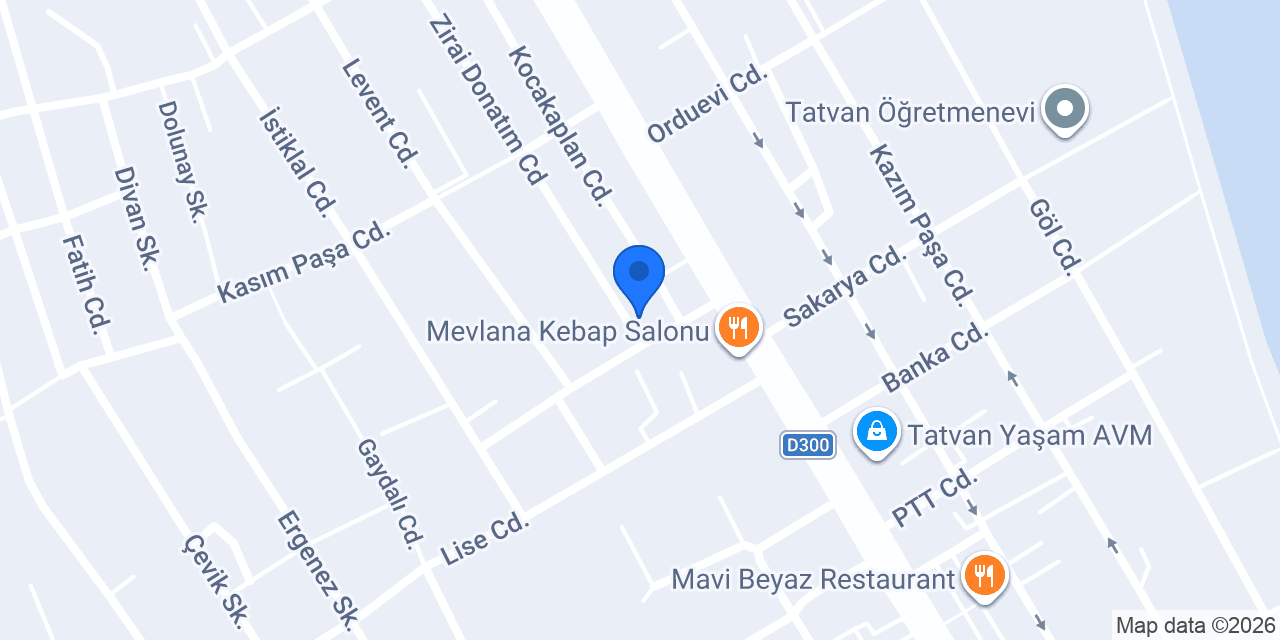 Tatvan Nur Ev Yemekleri konumu