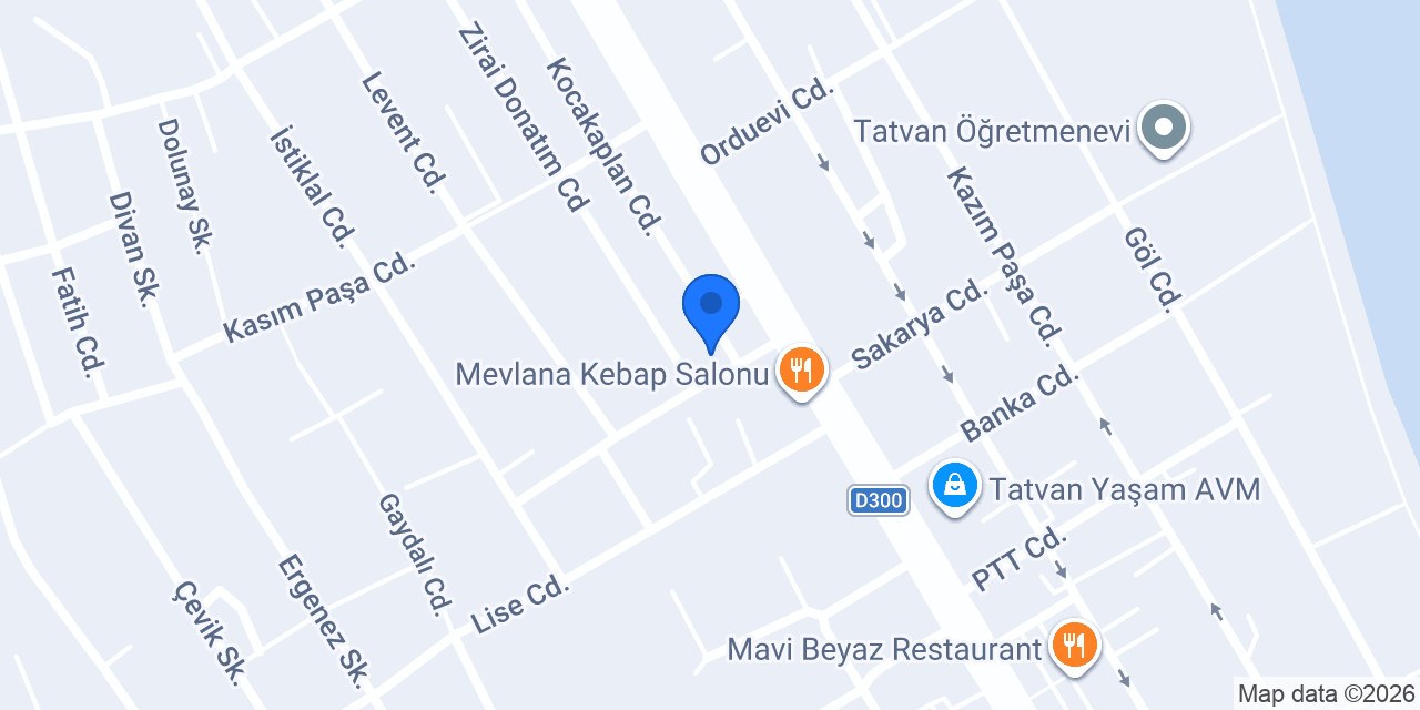 sidelya petshop Tatvan konumu
