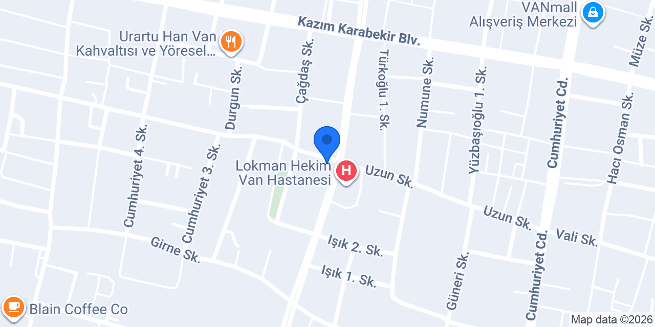 Gönül Dinç Ortodonti Kliniği konumu