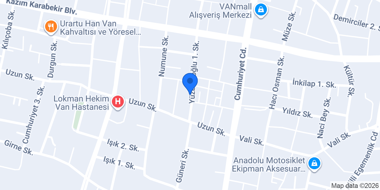 Yüksel Ev Tekstil konumu