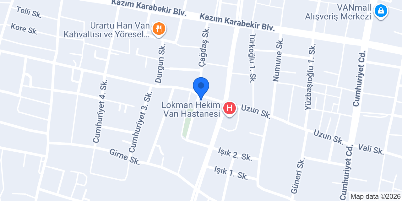 Prof Dr Serap Güneş Bilgili özel klinik konumu