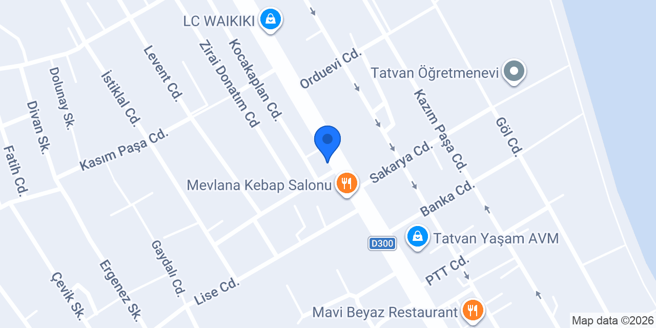 Orkide Çiçekçilik Tatvan konumu