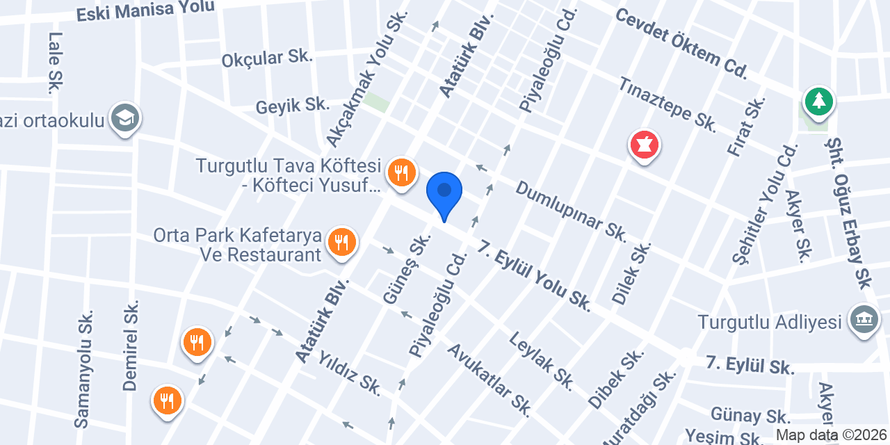 Güngör Optik konumu