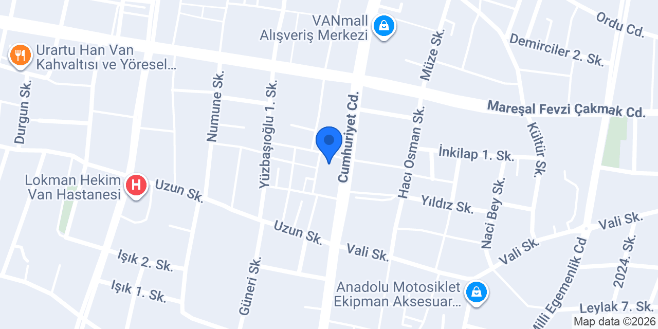 VAN DÖMER ve AKIN DİL EĞİTİM konumu