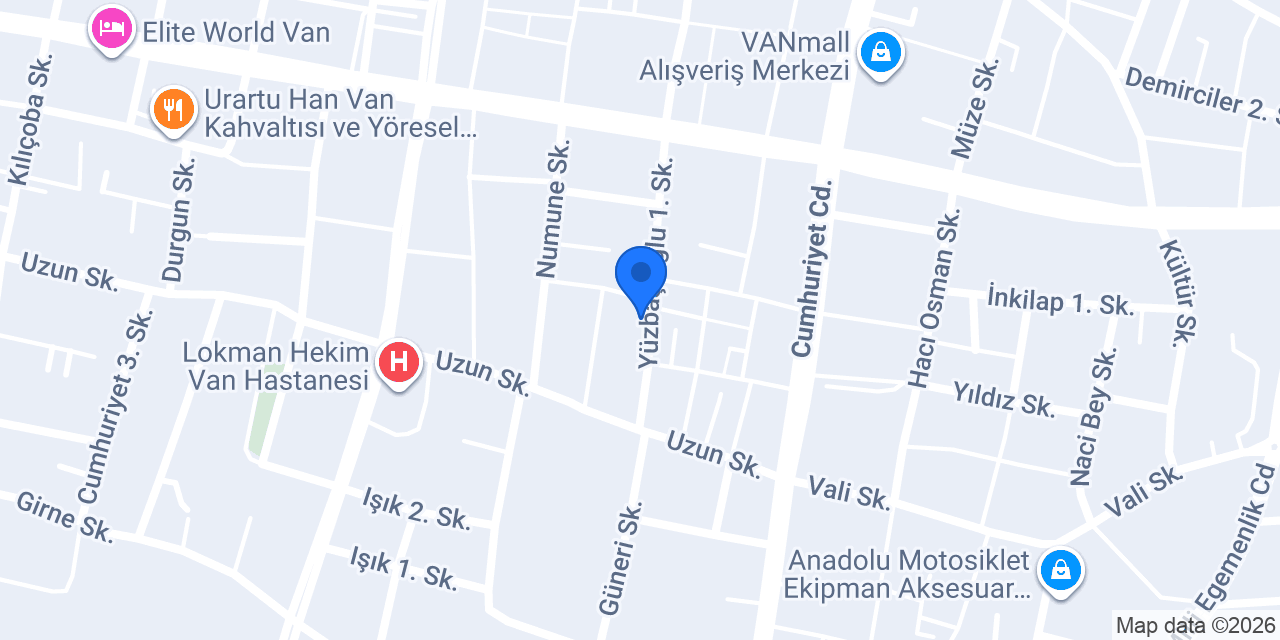ÖZ İstanbul Hotel van هتل konumu
