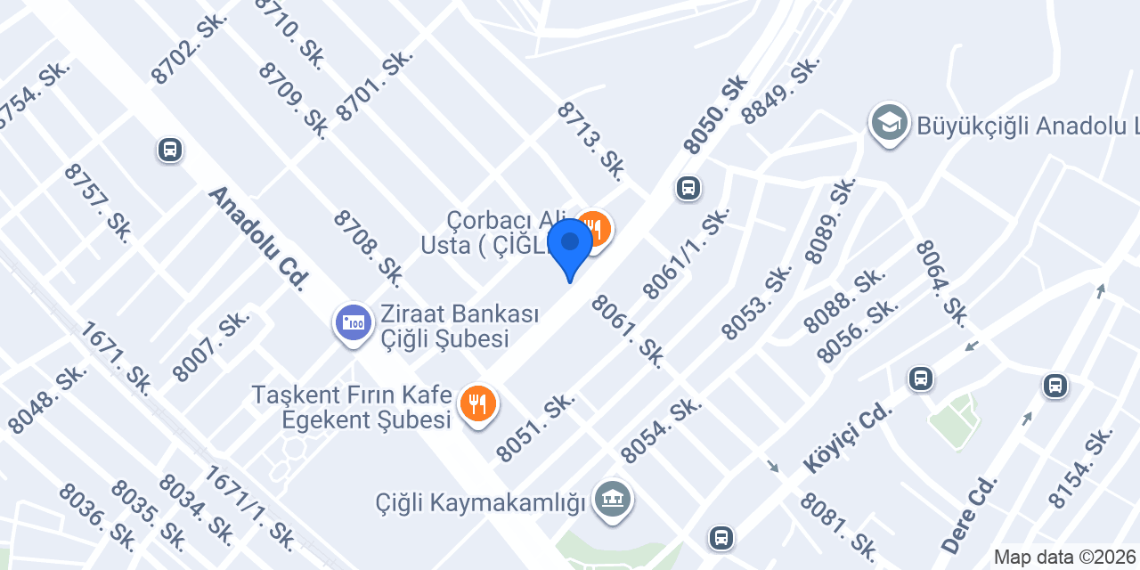 Gaye Unlu Mamülleri konumu