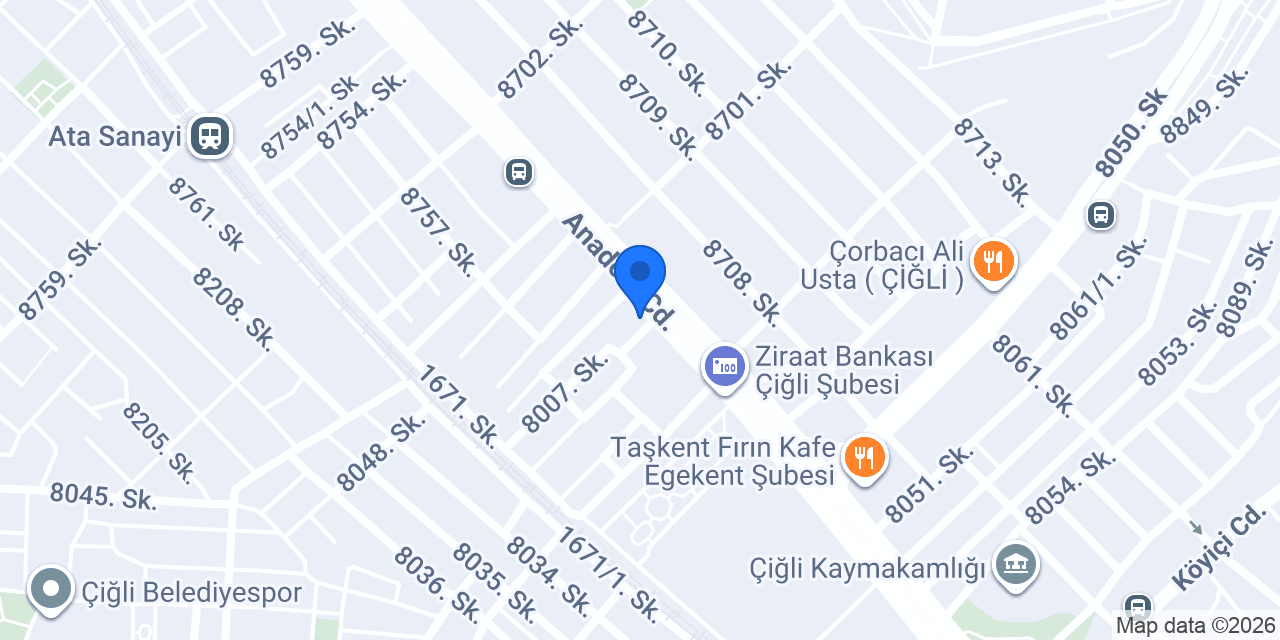Çiğli Umut Diyaliz Merkezi konumu