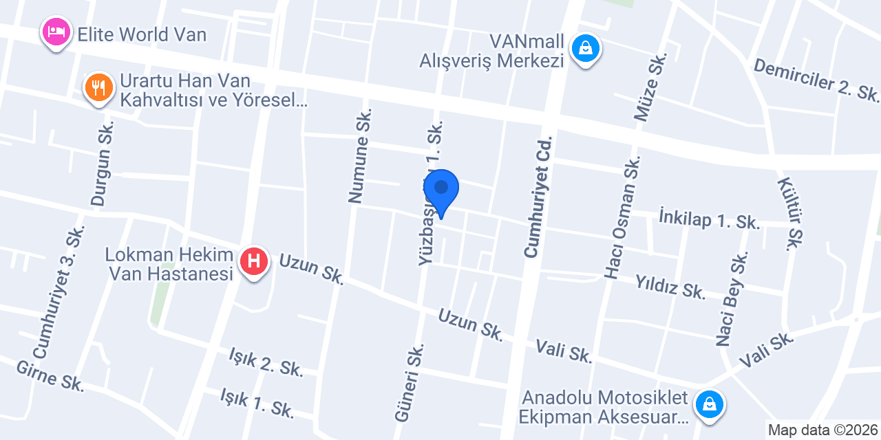 YENİ VAN OTEL konumu