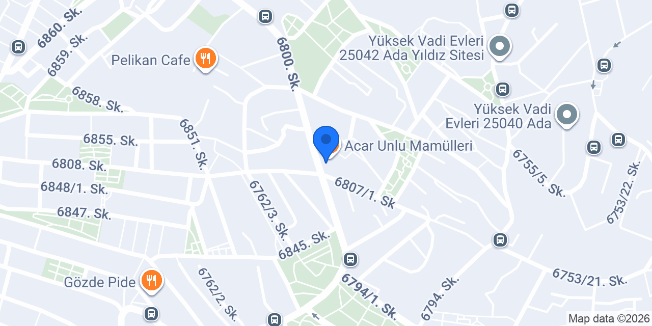 H.S.A Akyüz Gıda konumu