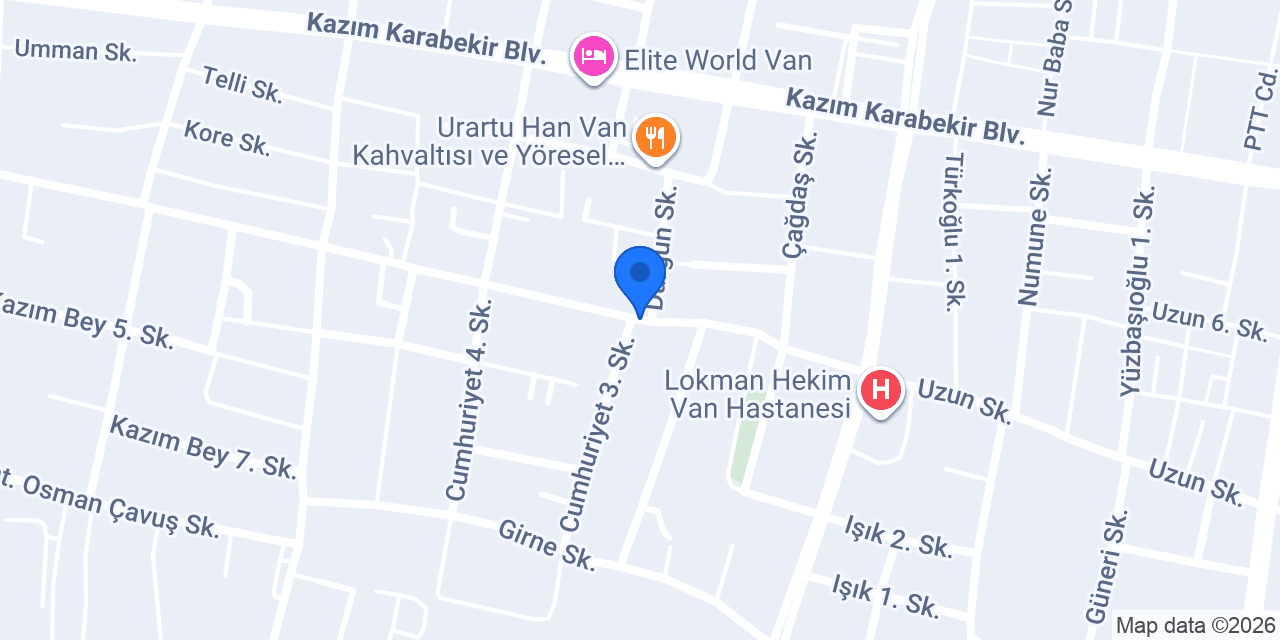 Ömer Kozan Baklava Van konumu
