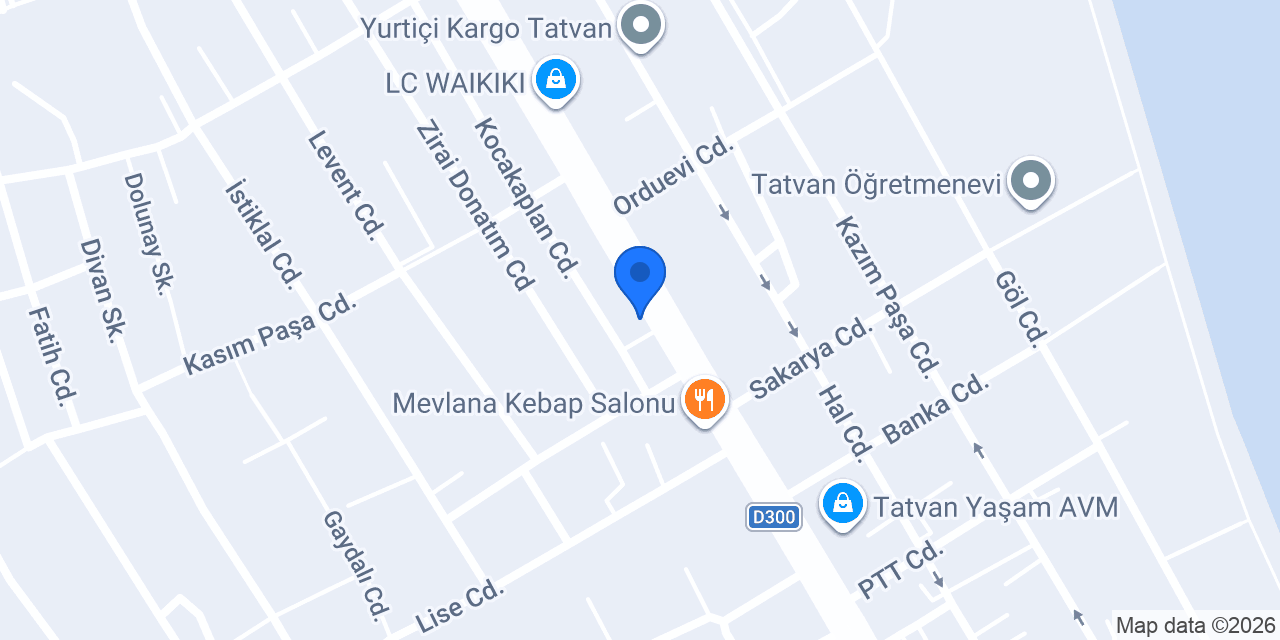 Kuveyt Türk Tatvan Şubesi konumu