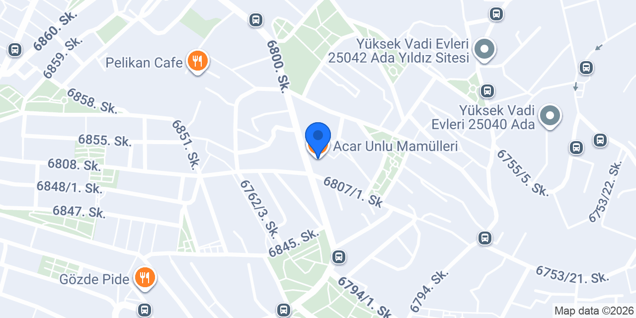 Acar Unlu Mamülleri konumu