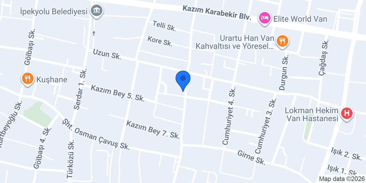 Palmiye çiçekçilik konumu