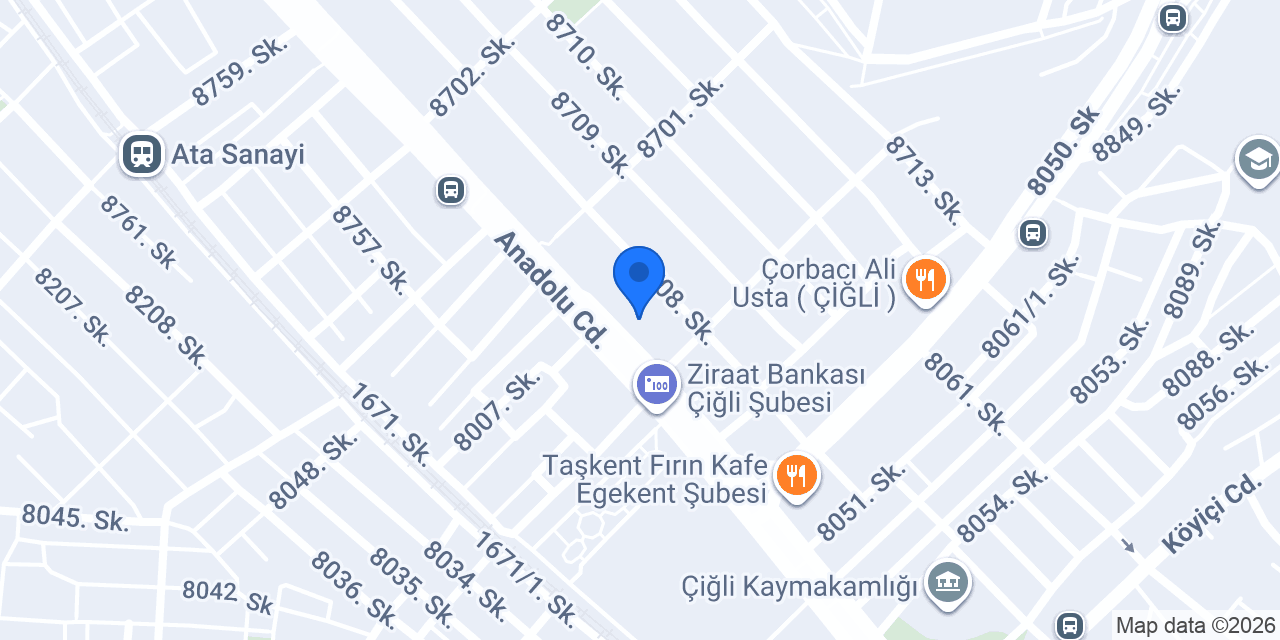 Divanev | İzmir Çiğli konumu
