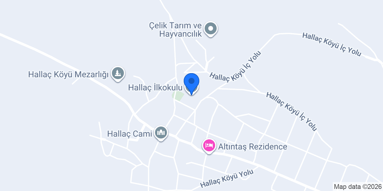 Hallaç İlkokulu konumu