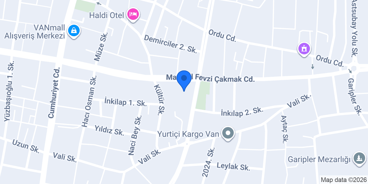 Van Devlet Tiyatrosu konumu
