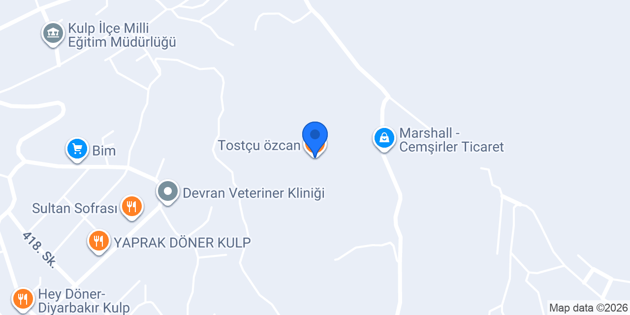 Tostçu özcan konumu