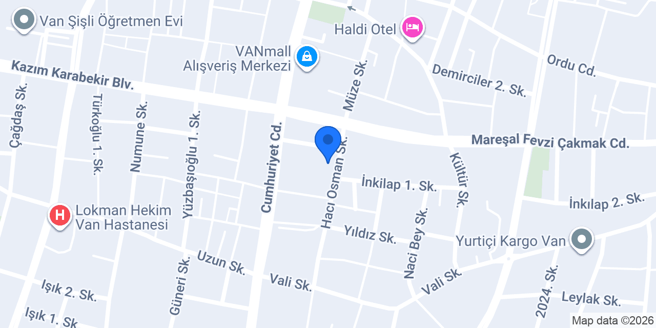 Diyetisyen Serkan ÇİÇEK konumu
