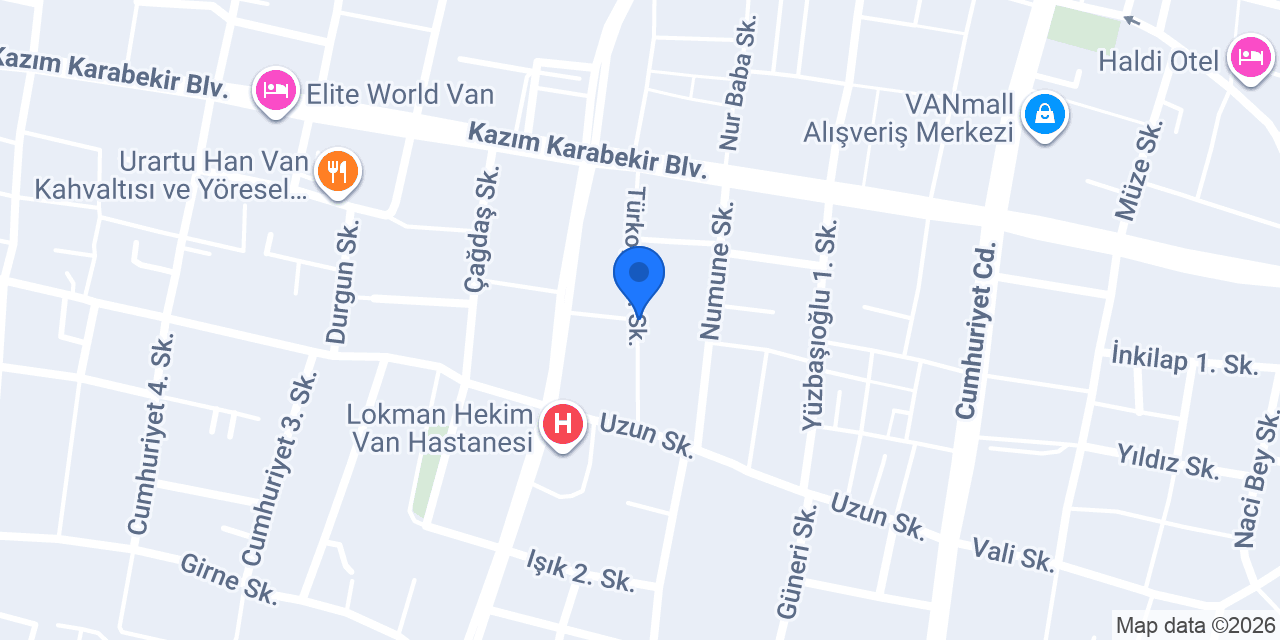 Van Masaj konumu