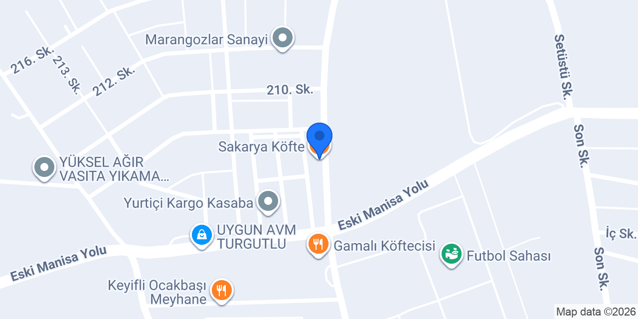 Sakarya Köfte konumu