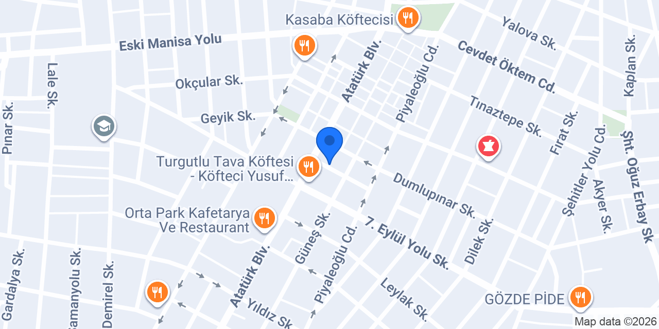 TURGUTLU 2.NOTER konumu