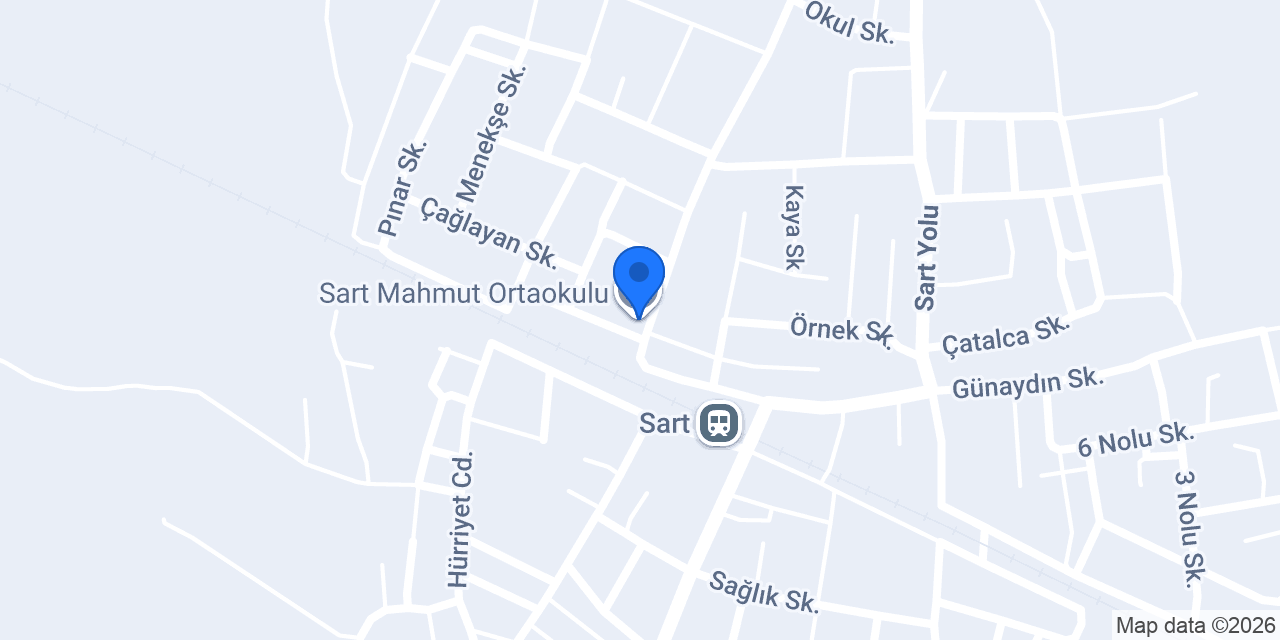 Sart Mahmut Ortaokulu konumu