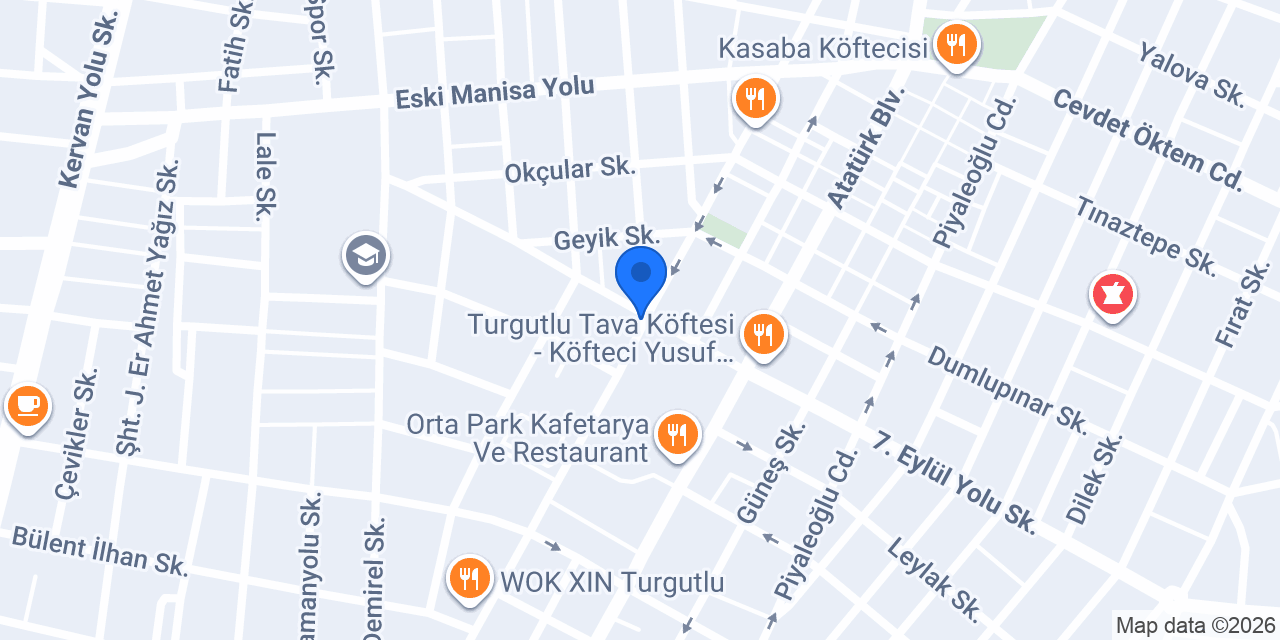 Başçı Döner - Turgutlu konumu