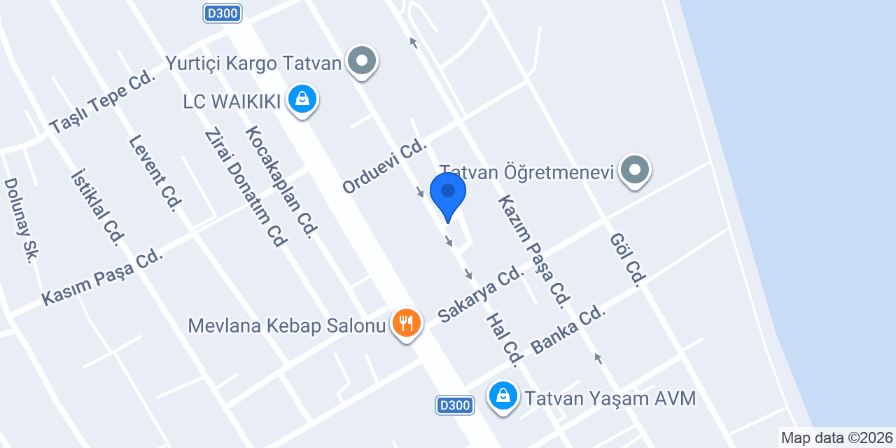 Aras Kargo Tatvan Şubesi konumu
