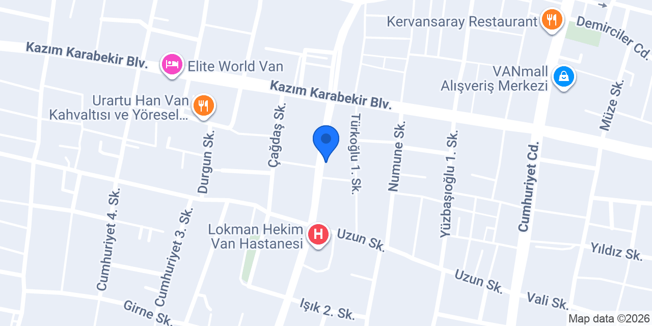 Van Mevlana Semazen Kebap 3 konumu