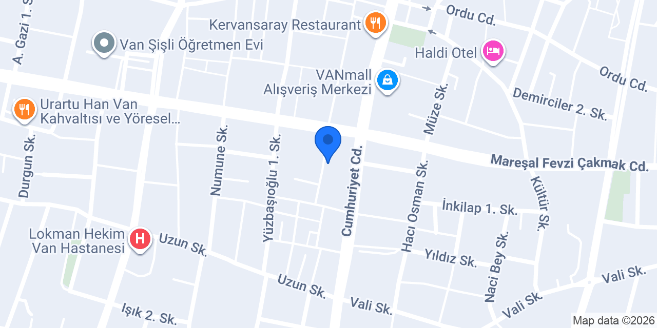 NewTech Mobile - Van Telefoncu İletişim konumu
