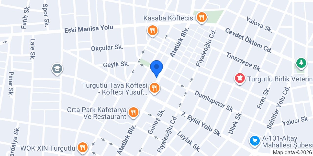 Albaraka Türk Turgutlu Manisa Şubesi konumu