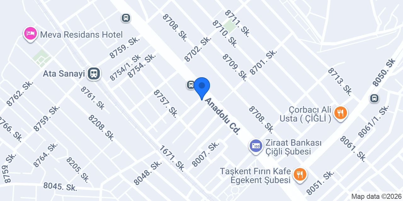 Çiğli Letto Mobilya konumu